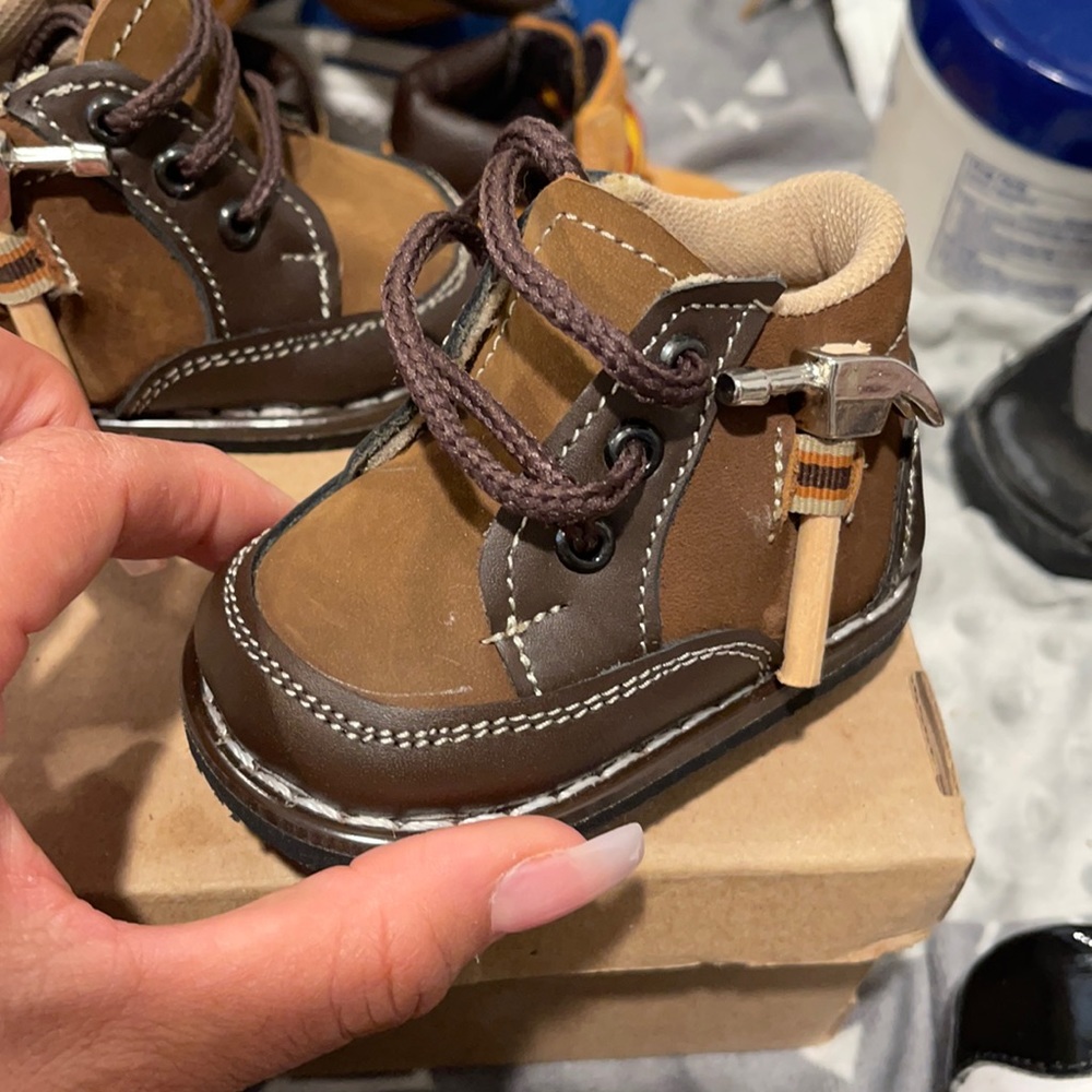 Brown boots size 2C